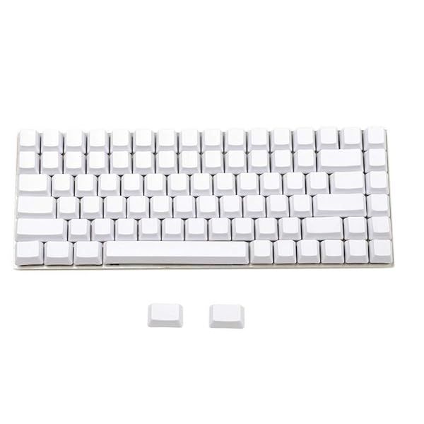 YMDK White Black Dolch Thick PBT Keyset 84 68 64 Blank Keycaps for MX Mechanical Keyboards Keychron K2 K6 Keycool Tada68 YD64