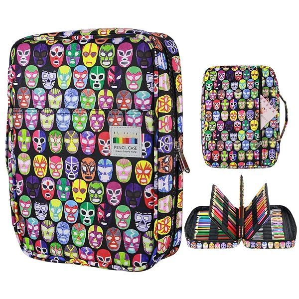 YOUSHARES 220 Slot Colored Pencil Case Organizer - Multi-Layer Holder for Prismacolor & Gel Pens with Handy Wrap & Zipper