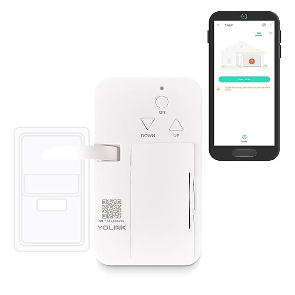 YoLink Finger Remote Control Garage Door Opener 1/4 Mile Long Range Operator Controller Requires YoLink Hub