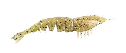 Z-Man EZSU-243PK4 Ez Shrimpz Unrigged 3.5 Inch Greasy Prawn 4 Pack for Fishing and Bait Use