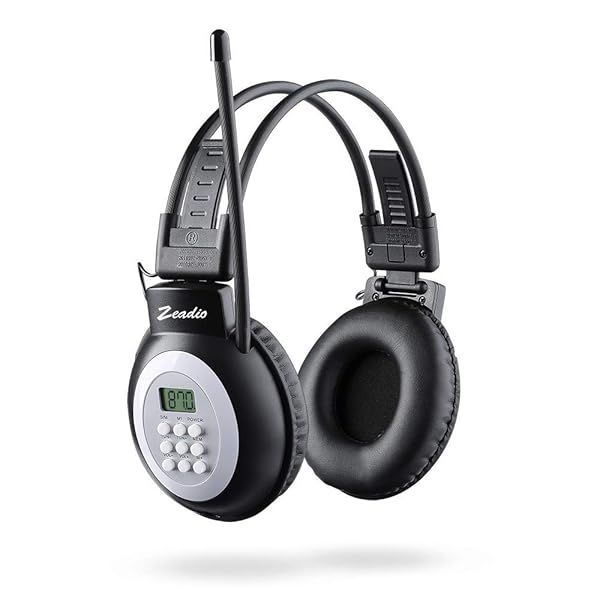 Zeadio Walkman Headphone Radio FM Stereo Headset for Clear Sound and Easy Listening