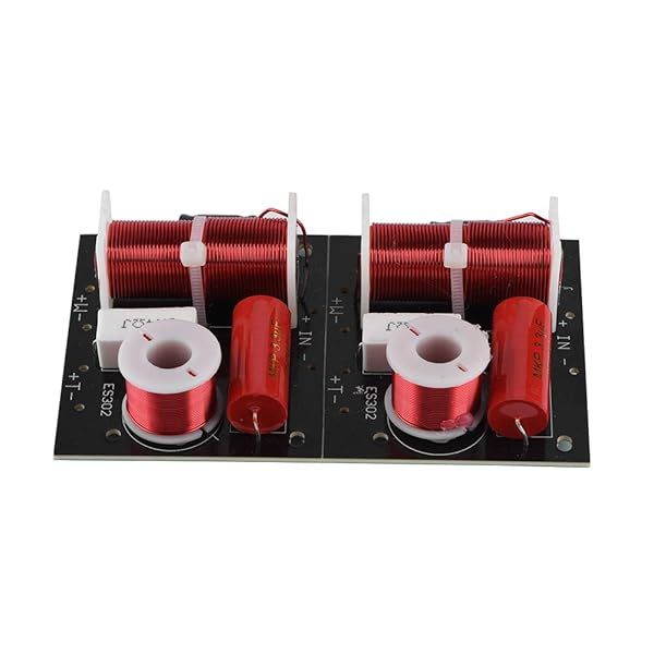 Zerone 2Pcs Hi-Fi Speaker Frequency Divider Board - 2 Way Treble/Bass Crossover Filter for DIY Audio Projects