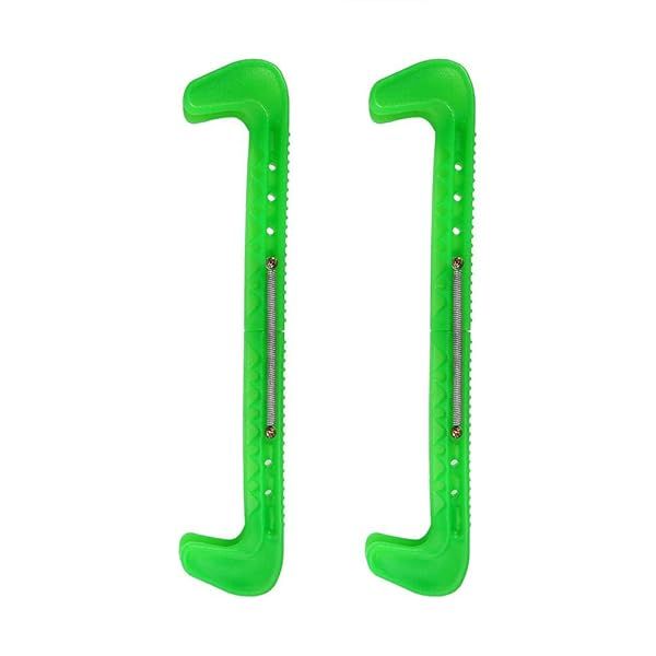 Zerone Adjustable Ice Skate Guards - Green Blade Covers for Hockey Skates | Protect Your Blades!