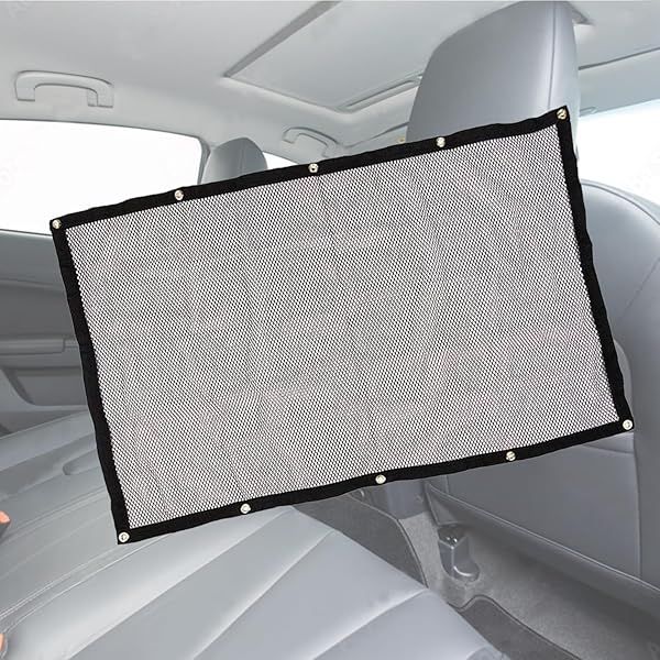 Zone Tech Large Pet Vehicle Net Barrier Universal Fit Safety Mesh for Cars Trucks SUVs