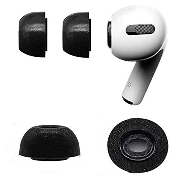 Zotech Replacement Memory Foam Ear Tips for Apple Airpods Pro Large 2 Pairs