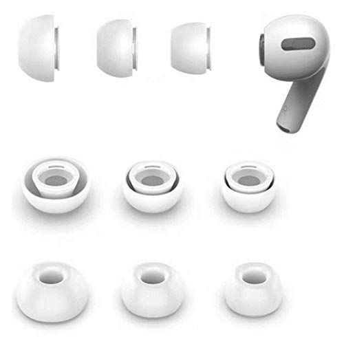 Zotech Silicone Ear Tips 3 Pairs for Apple Airpods Pro 1st and 2nd Generation S M L