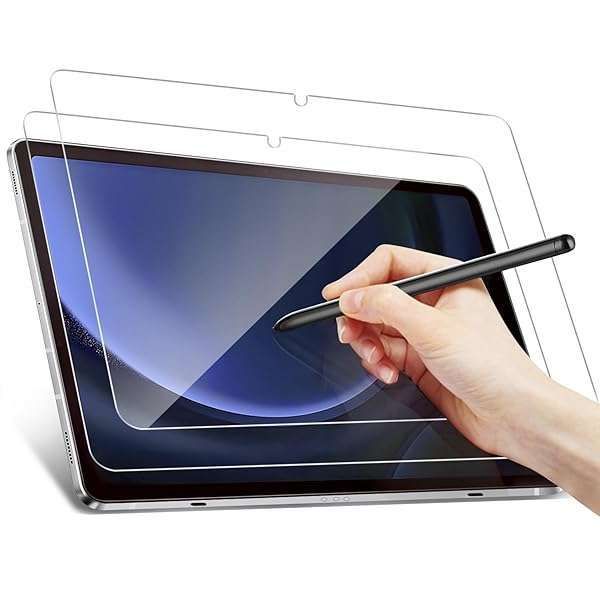 ZtotopCases 2 Pack Tempered Glass Screen Protector for Galaxy Tab S10+/S9 FE/S9/S8 - 9H HD, S Pen Compatible