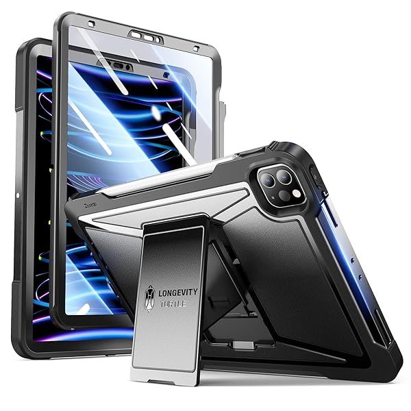 Ztotop iPad Pro 11 Case (4th/3rd/2nd Gen) - Rugged Full Body Cover with Pencil Holder & Built-in Screen Protector