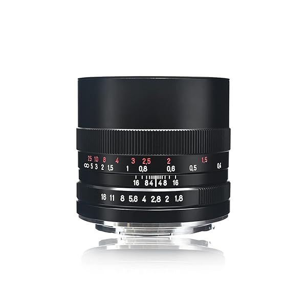 AstrHori 35mm F1.8 Large Aperture Manual Prime Lens for Sony E-Mount Cameras with Starburst Effect and Filter Slot Black