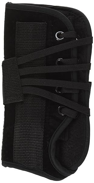 Bilt-Rite Mastex Health Large Black Lace-Up Left Hand Wrist Support for Pain Relief and Stability