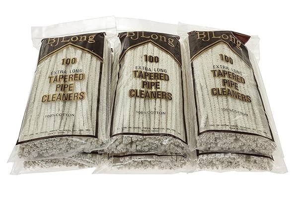 BJ Long Extra Long Tapered Pipe Cleaners 100 Count 6 Pack TP-1421 for Efficient Cleaning and Maintenance