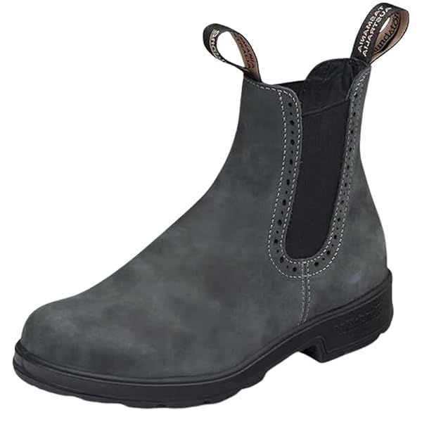 Blundstone 1630 Women's High Top Chelsea Boots Water Resistant Leather Shock Absorption Rustic Black Size 6 US 3 AU