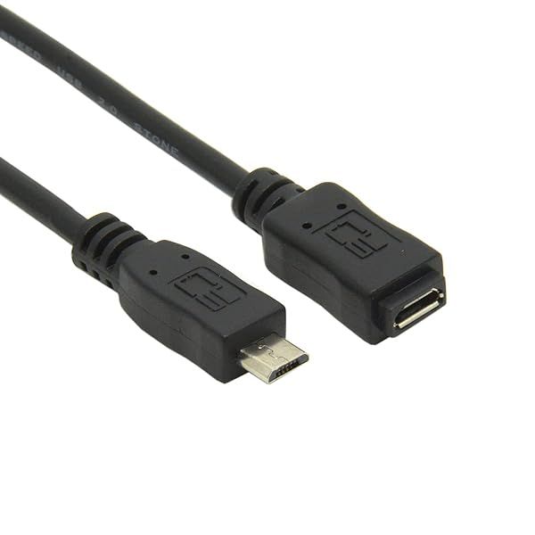 Cablecc 5ft Full Pin Micro USB 2.0 Type 5Pin Male to Female Cable for Tablet Phone OTG Extension 150cm