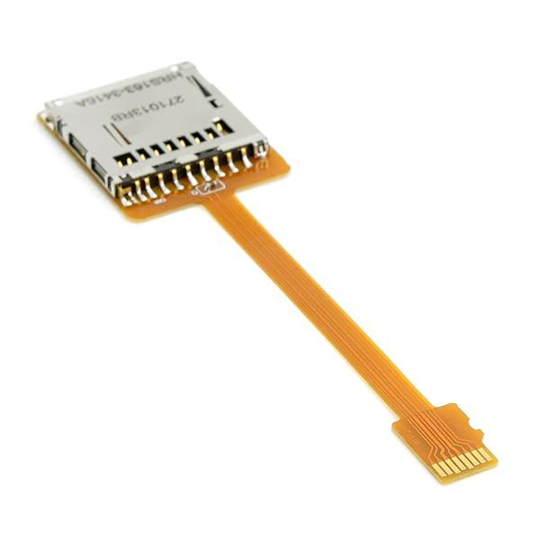 10cm Cablecc Micro SD to SD Female Extension FPC Cable Kit - Flat Design for Easy Use