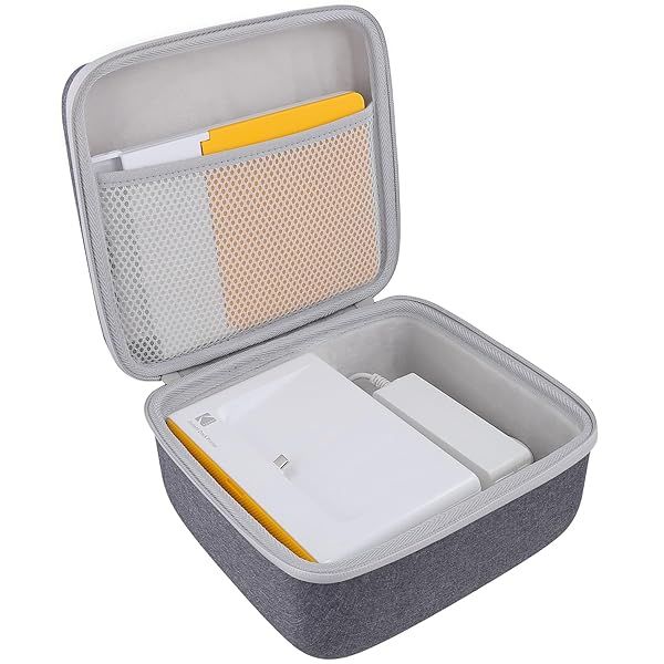 co2CREA Hard Case for KODAK Dock Plus 4PASS Instant Photo Printer 4x6 with Accessories Grey