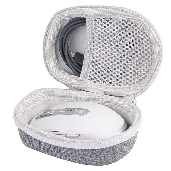 co2CREA Hard Case for Logitech MX Anywhere 3S and 2S Compact Mouse Grey Durable Protection