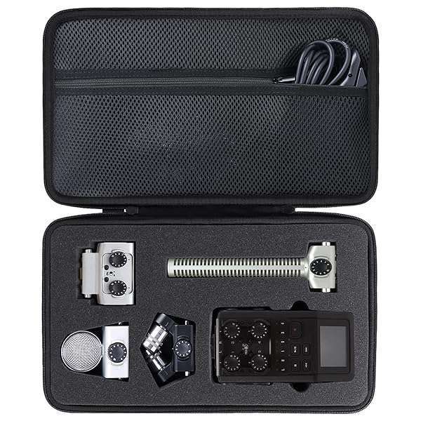 co2CREA Hard Case for ZOOM H6 Recorder & Stereo Microphone Capsule - Durable Protection & Perfect Fit