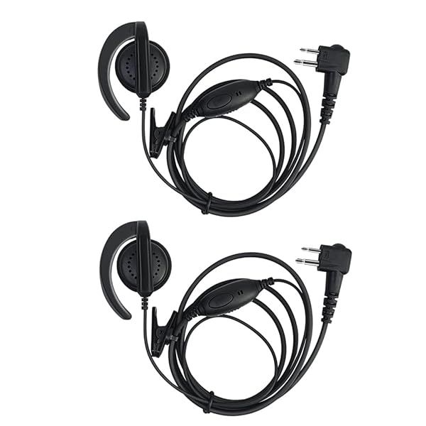 Earpiece for Motorola VOX Surveillance Headsets RDM2070D CP200 CP200D CLS1410 CLS1413 CLS1450 Pack of 2
