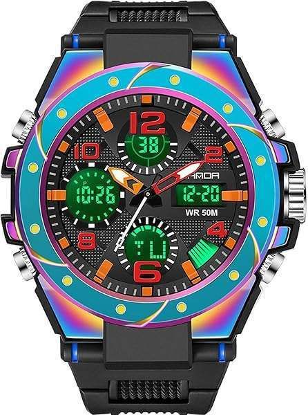 findtime Military Watches for Men Reloj para Hombre Deportivo Mens Tactical Outdoor Waterproof Digital Sports Work Analog Wrist Watch Color Black Green Gold Silver Blue Purple Cool Designer