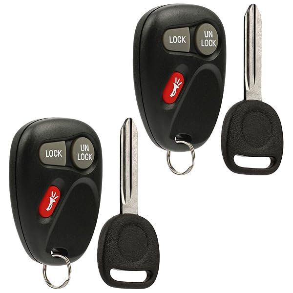 Key Fob Remote for 2001 2002 Cadillac Escalade Chevy Avalanche S10 Silverado Suburban Tahoe GMC Sierra Sonoma Yukon Set of 2