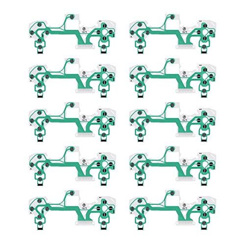 10Pcs Conductive Film for PS4 Controller - Keypad Replacement & Repair Pads