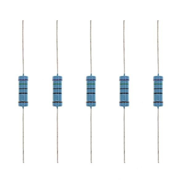 HUABAN 20PCS 3 Watts 750 Ohm 1 Percent Metal Film Resistor for Reliable Circuit Performance