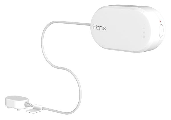iHome iSB02 Battery Powered Wi-Fi Dual Leak Sensor White for Home Safety and Protection