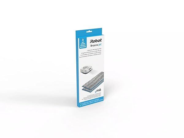 iRobot Braava Jet m Series Washable Wet Mopping Pads - Authentic Replacement Parts (2-Pack)