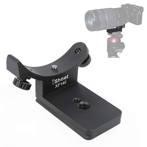 iShoot Lens Collar Base Tripod Mount Ring Replacement Foot Stand for Fujifilm XF 100-400mm Lens with Quick Release Plate Arca-Swiss Fit