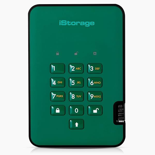iStorage diskAshur2 8TB SSD: Secure, Password-Protected, Dust & Water Resistant with Hardware Encryption