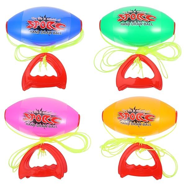 ibasenice Bilateral Hand Sliding Ball 4PCS Shuttle Pulling Toys for Coordination and Fitness Training
