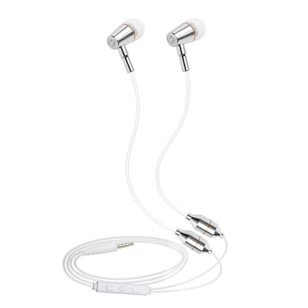 ibrain Air Tube Headphones Air Tube Earbuds Airtube Headset with Microphone and Volume Control Airtube Headphones for a Safe and Healthy Listening