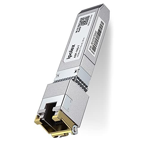 ipolex 10G SFP+ RJ45 Copper Transceiver Module Compatible with HPP HP Aruba for CAT6a CAT7 30m Networking Solutions