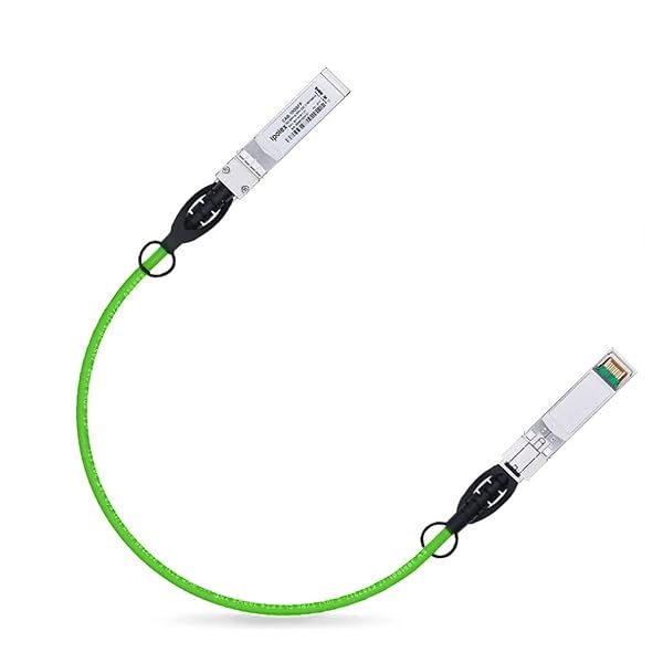 ipolex 10G SFP+ Twinax Cable 0.25m Green Direct Attach Copper DAC Compatible with Cisco Meraki Ubiquiti Mikrotik Intel Fortinet Netgear D-Link