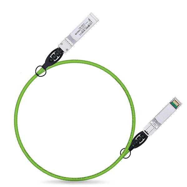 ipolex 10G SFP+ Twinax Cable 1m Green Direct Attach Copper DAC for Cisco Meraki Ubiquiti Mikrotik Intel Fortinet Netgear D-Link