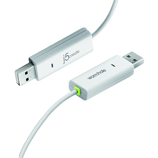 j5create JUC100 USB Cable: Effortlessly Share Data, Keyboard & Mouse Between Two Windows PCs
