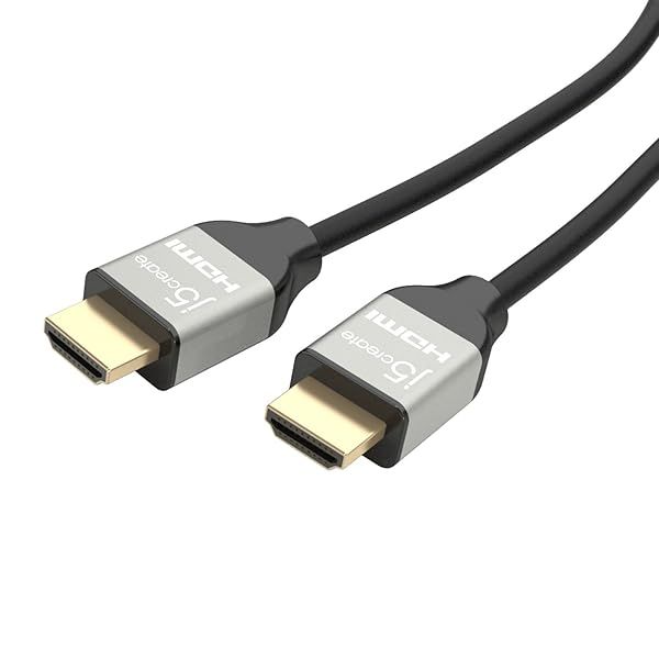 j5create Ultra HD 4K HDMI Cable 6.6 ft Black HDMI 2.0 Certified Supports 4K 60Hz Backward Compatible with HDMI 1.4 1.3