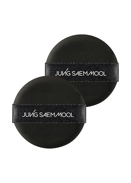 JUNG SAEM MOOL Natural Cover Cushion Puff for Smooth Fitting Round Shape 2.1 Inch