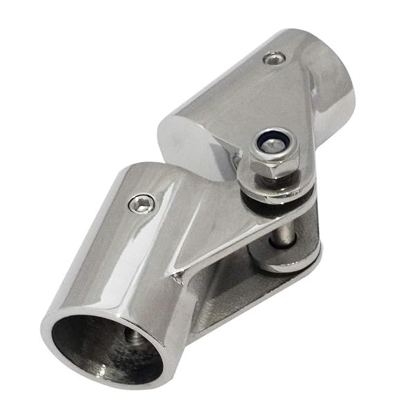 Keehui 316 Stainless Steel Folding Swivel Connector Fitting for 1 Inch Boat Hand Rail Tube Pipe
