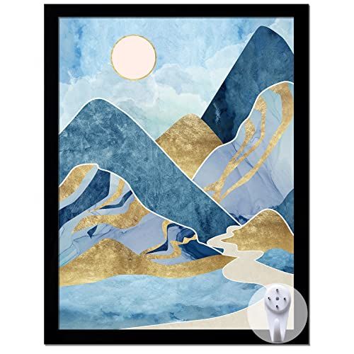 Keibiubu Black Picture Frame 8.5x11 for Photos Posters Certificates Display Horizontally Vertically High Transparency Wall Gallery