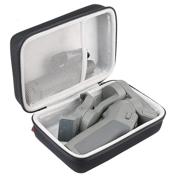 Khanka Hard Travel Case for DJI OSMO Mobile 3 OM 4 Lightweight Portable Gimbal Stabilizer Black