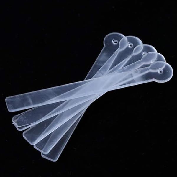 Luzen 10Pcs Transparent Acrylic Earring Display Sticks for Try On Ear Studs and Hoops Ideal for Retail Stores and Home Use