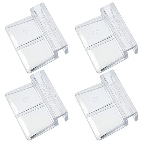 MEETOOT 4pcs Fish Tank Bracket Acrylic Support Tools Clear Aquarium Glass Cover Clip Holder