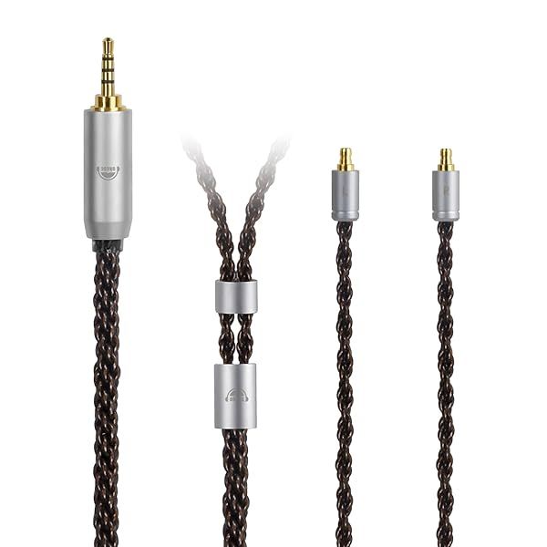 okcsc Replacement Cable for Sennheiser IE400 Pro Earbuds Compatible for IE100 IE400 IE400 Pro IE500 with Balanced 2.5mm Audio Jack 8 Core Plated