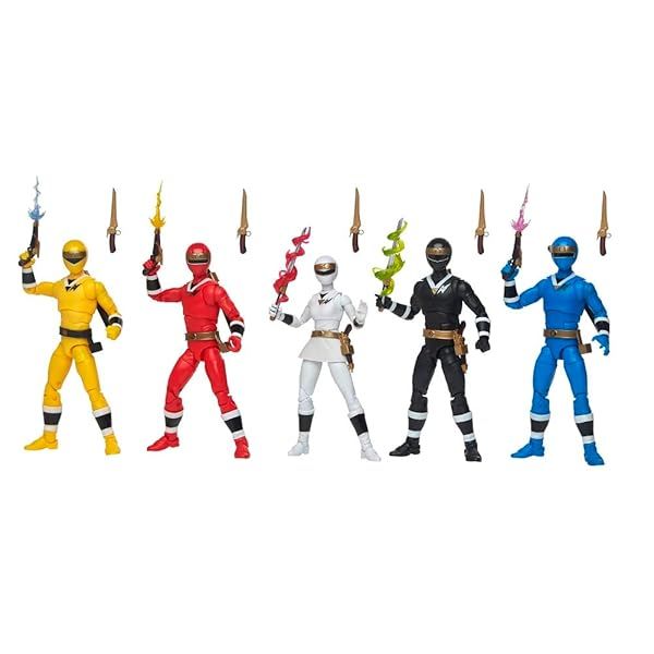 Power Rangers Lightning Collection Alien Rangers 5-Pack Action Figures for Kids Ages 4 and Up Amazon Exclusive