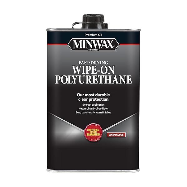 Minwax 40900 Clear Wipe-On Poly: Oil-Based Polyurethane Finish for a Warm Glossy Shine