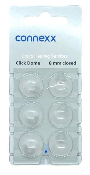 Signia Rexton Miracle-Ear 8mm Closed Click Dome for Enhanced Hearing Comfort and Clarity