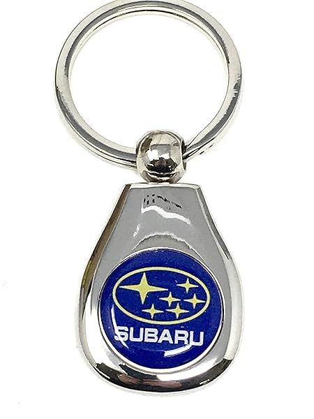 Subaru Logo Silver Key Tag Keyring for Impreza Legacy Forester Ascent BRZ Crosstrek Outback STI WRX