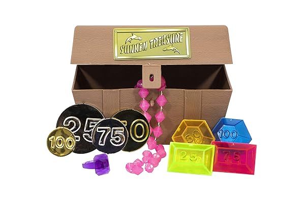 Swimline Titanic Themed Dive Toy Treasure Chest and Gems Combo Pack for Kids Swimming Pool and Bath Tub Underwater Dive Practice