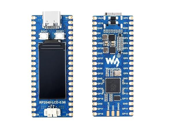 Waveshare RP2040 LCD 0.96 Mini Board High Performance Pico Like MCU with USB C Connector Low Cost C C and MicroPython Support